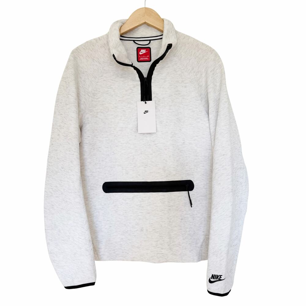 Nike Tech Fleece 1/2 Sweatshirt Birch Heather Gray Sz S